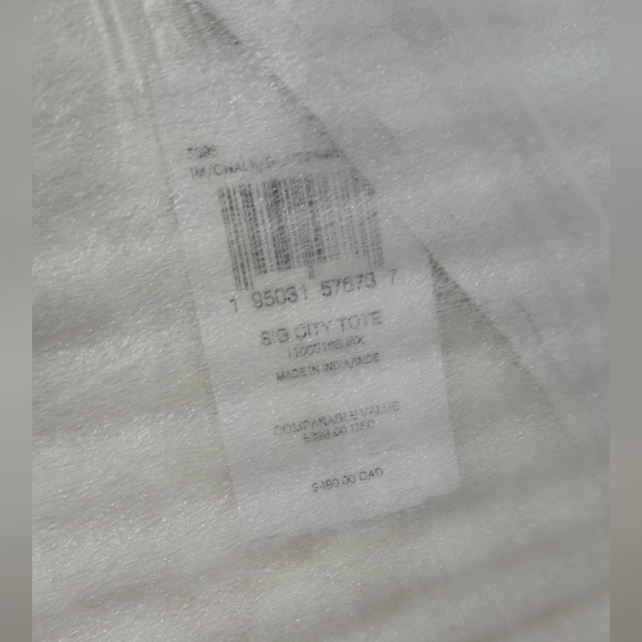 New! City Tote in Signature Canvas In Glacier White #5696 🤍 - Picture 5 of 10